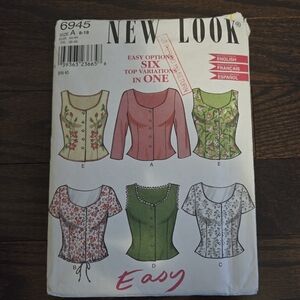 New Look Women's shirt pattern Sizes 8 to 18